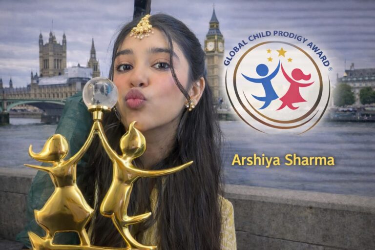 Arsheeya Rattan Arshiya Sharma | Global Child Prodigy Award 2025 |Young Indian dancer